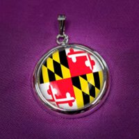 Maryland Flag Charm - stone