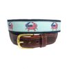 USA Crab Leather Tab Belt