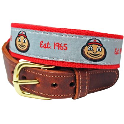 Brutus Buckeye Leather Tab Belt